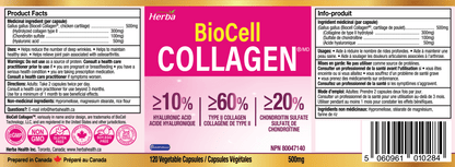 BioCell Collagen, 120 Vegetable Capsules - Herba