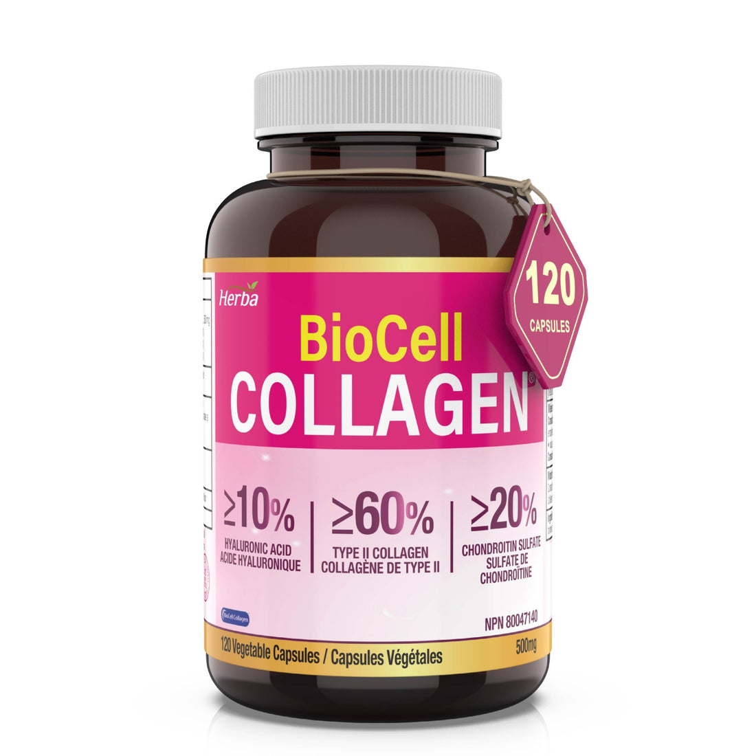 BioCell Collagen, 120 Vegetable Capsules - Herba