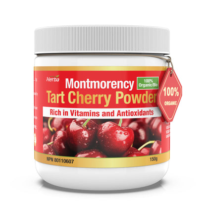 Montmorency Tart Cherry Powder – 150g | 100% Organic - Herba